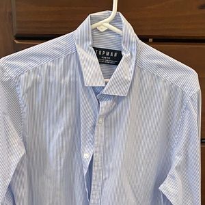SOLD Button down dress shirt stripes